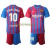 Original Trikotsatz FC Barcelona Ronaldinho 10 Heimtrikot 2021-22 Langarm Für Kinder